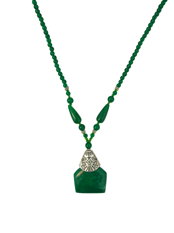 Green Jade Stone Necklace