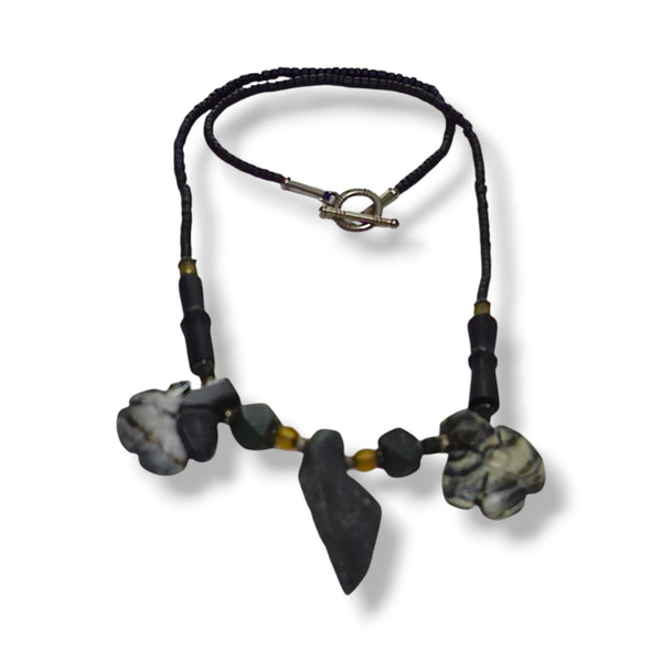 Black Jade Stone Necklace