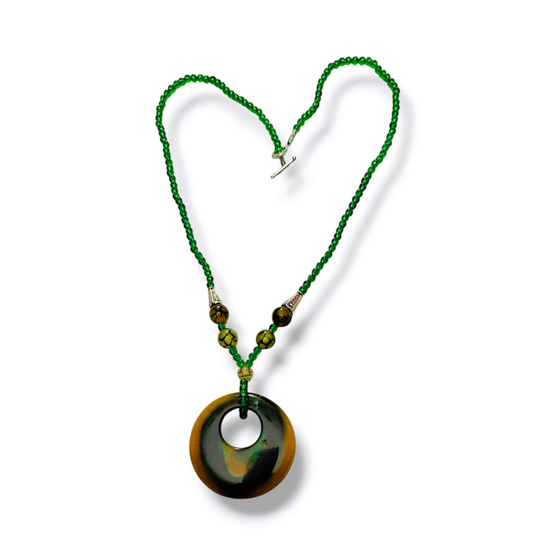 Tricolor Agate Necklace